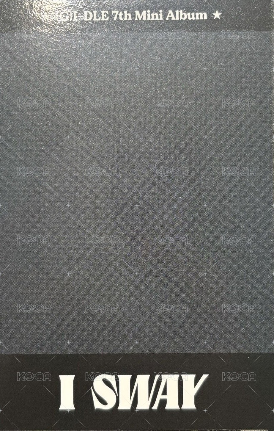 I SWAY am 1.0 幸運卡  背面