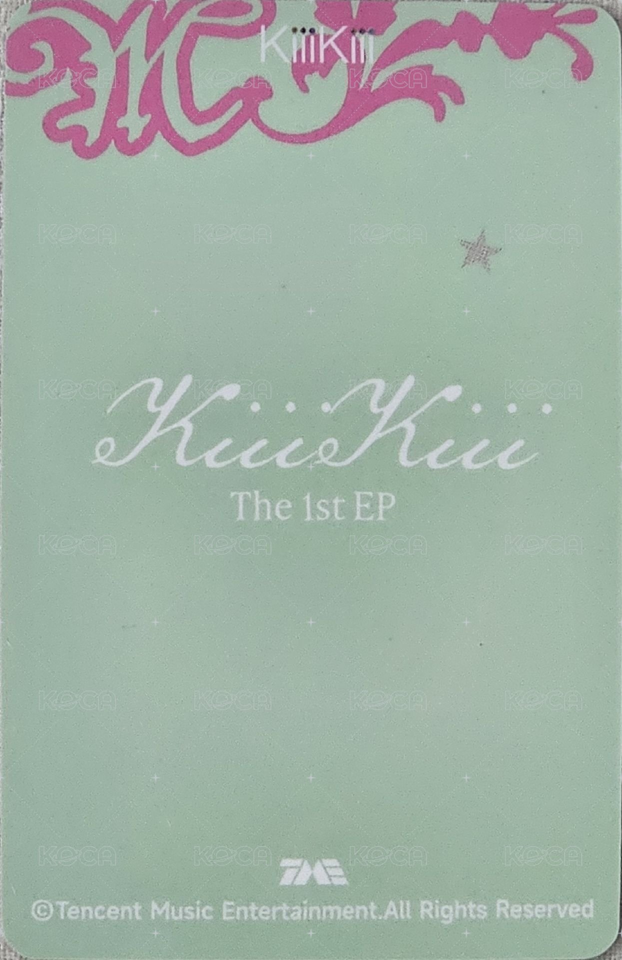 UG QQ音樂 星光卡 一星卡 背面