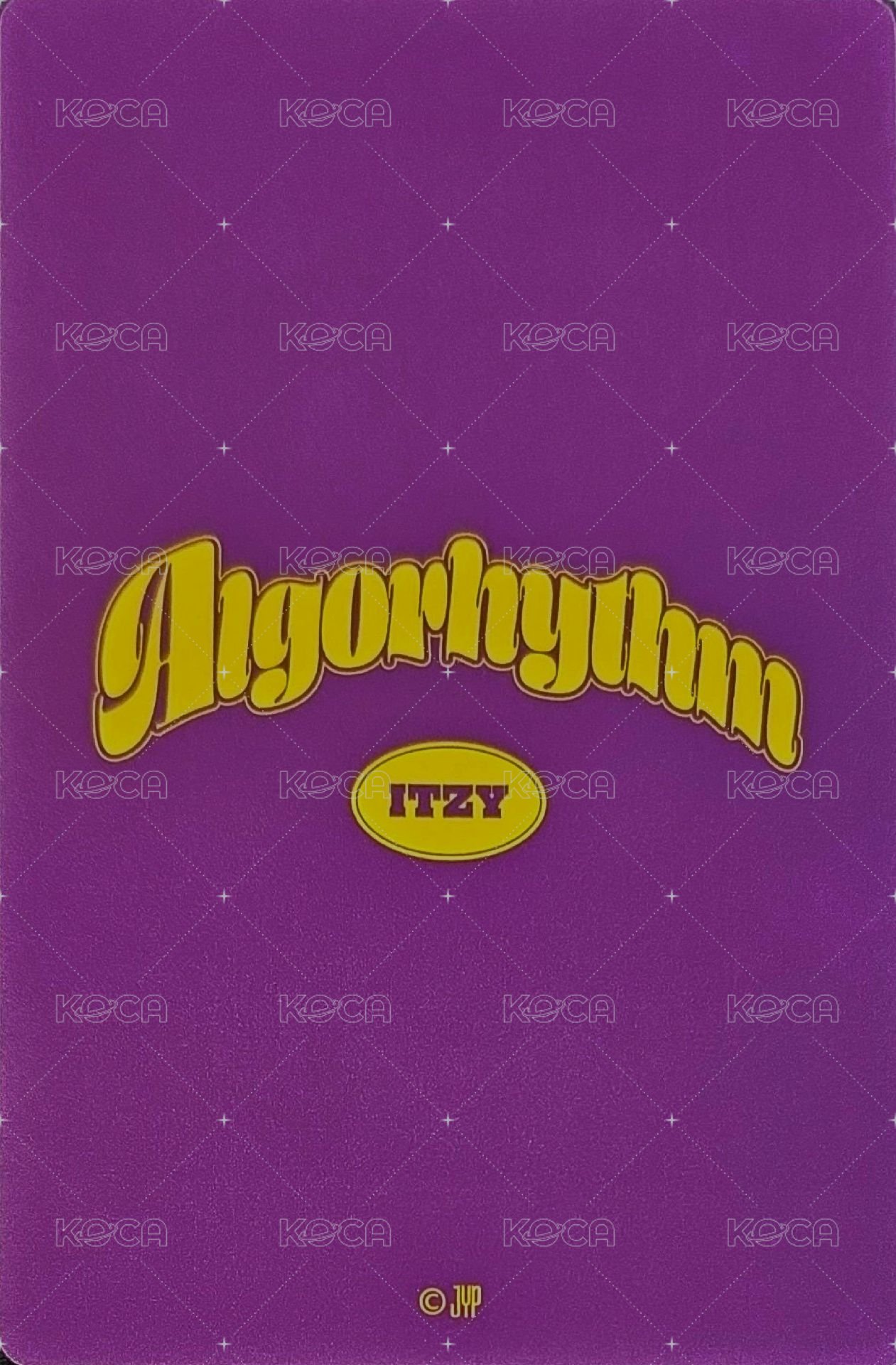 Algorhythm JYP JAPAN 周邊卡 小卡組 背面