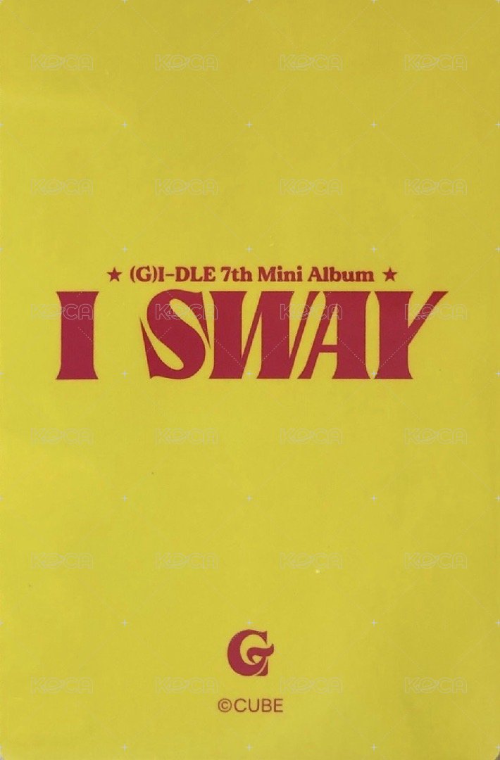 I SWAY 周邊卡 klaxon快閃店 手機吊飾卡-麵 背面