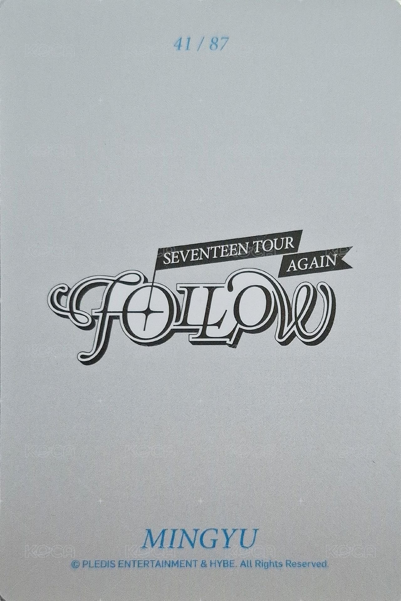 FOLLOW AGAIN 隨機卡  背面