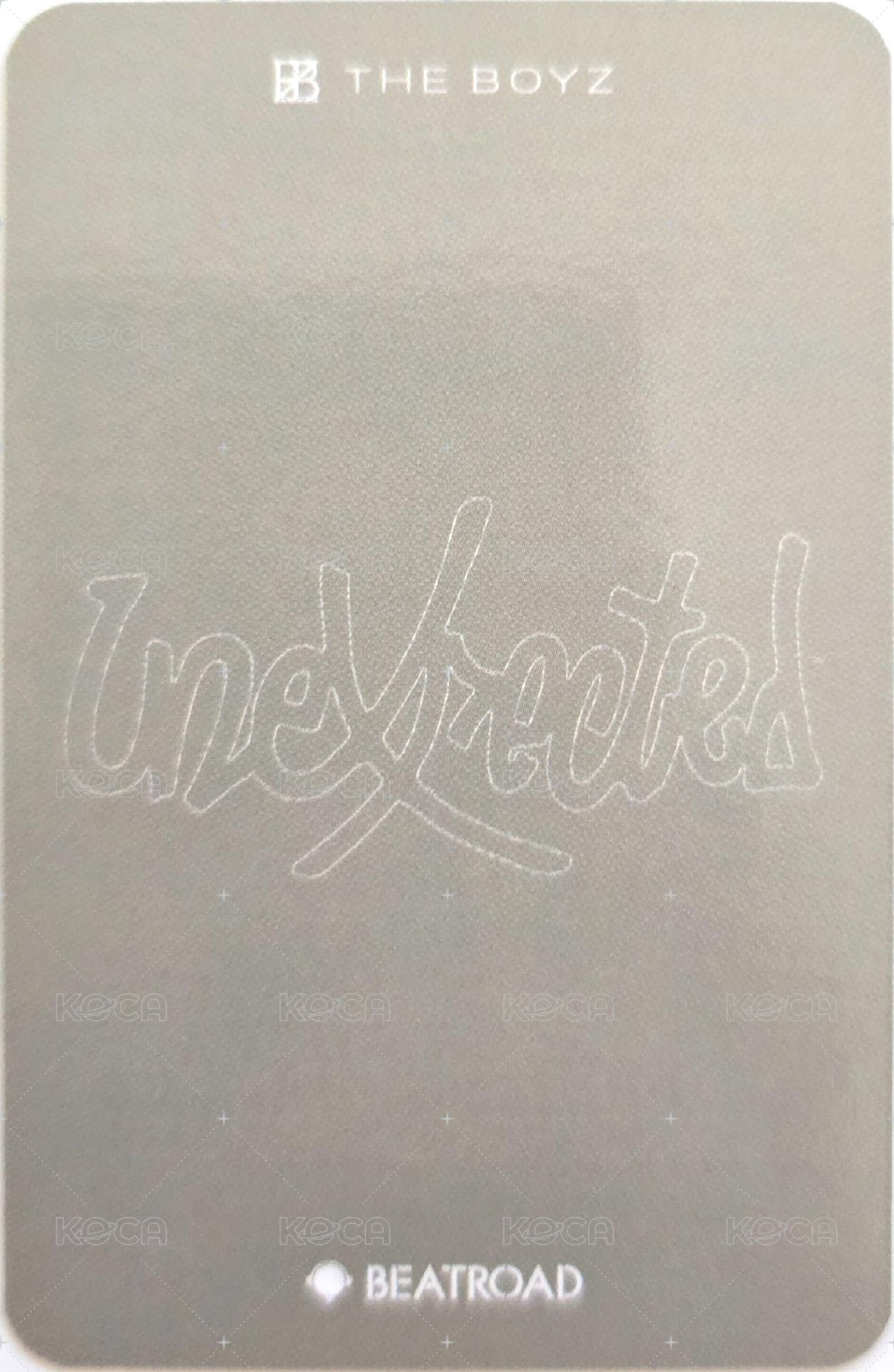 Unexpected br 1.0 簽售卡 星星痘痘貼ver. 背面