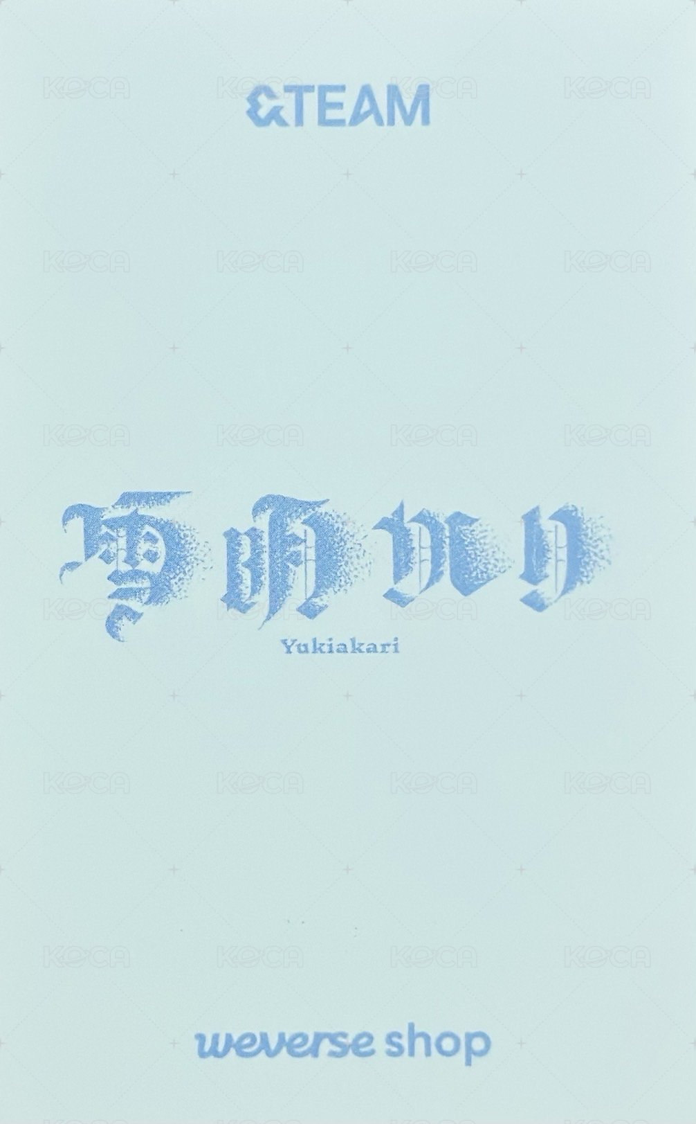 雪明 wvs GL 3.0 簽售卡  背面