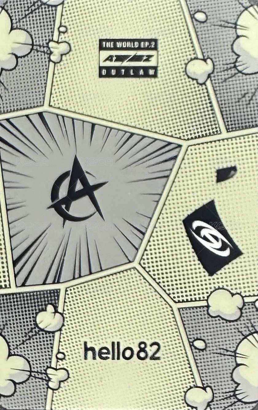 Outlaw hello82 簽售卡  背面