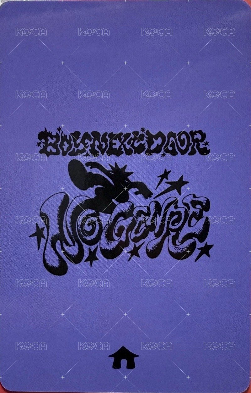 No Genre yzy 2.0 簽售卡  背面