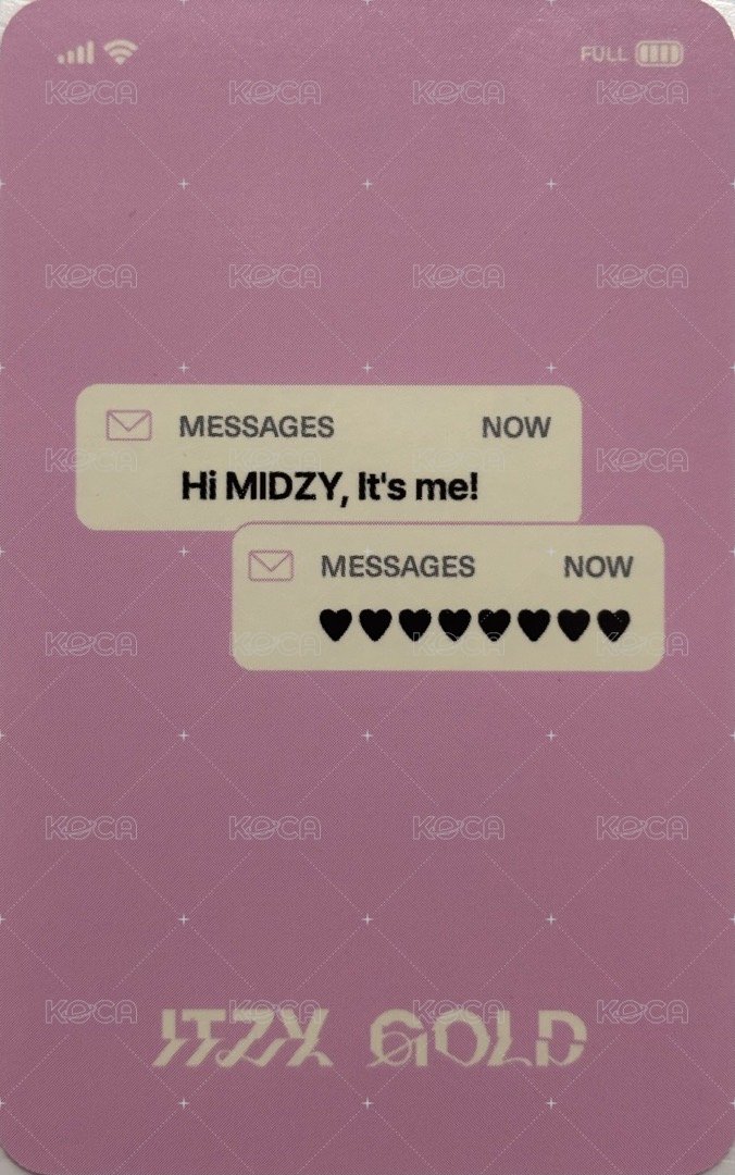 GOLD 周邊卡 髮圈 背面