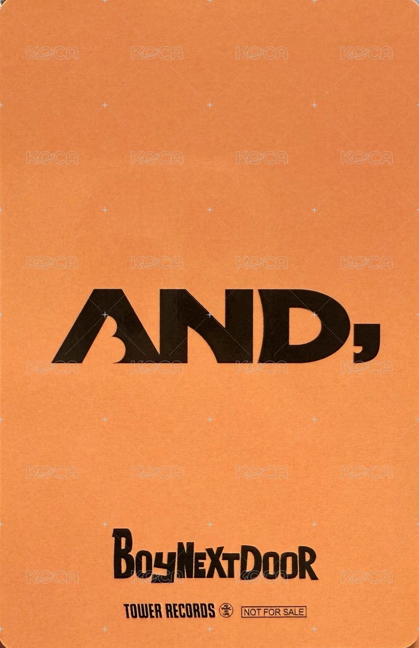 AND, 塔店 幸運卡  背面