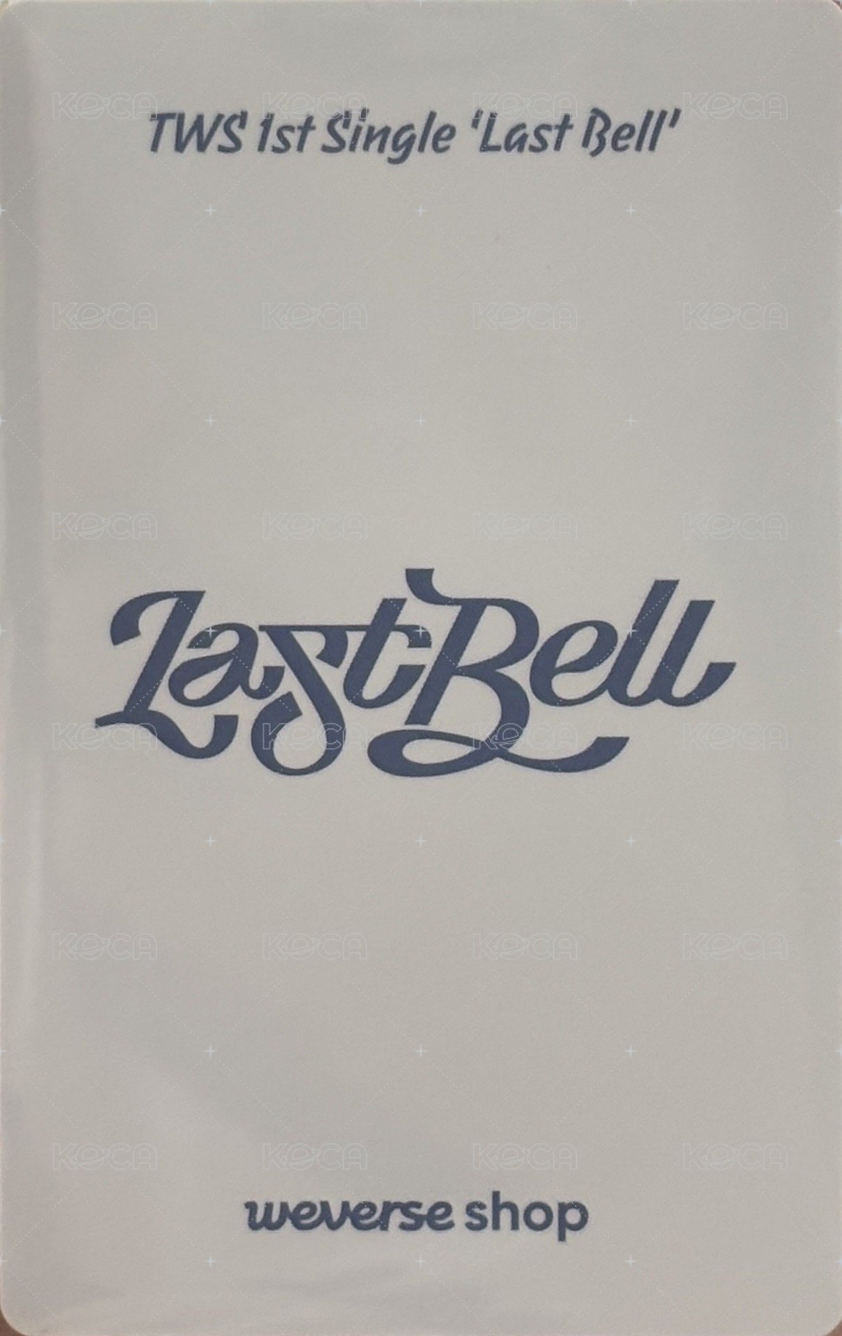 Last Bell wvs 簽售卡  背面