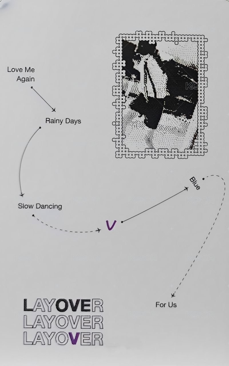 LAYOVER 專輯卡 黑膠卡 背面