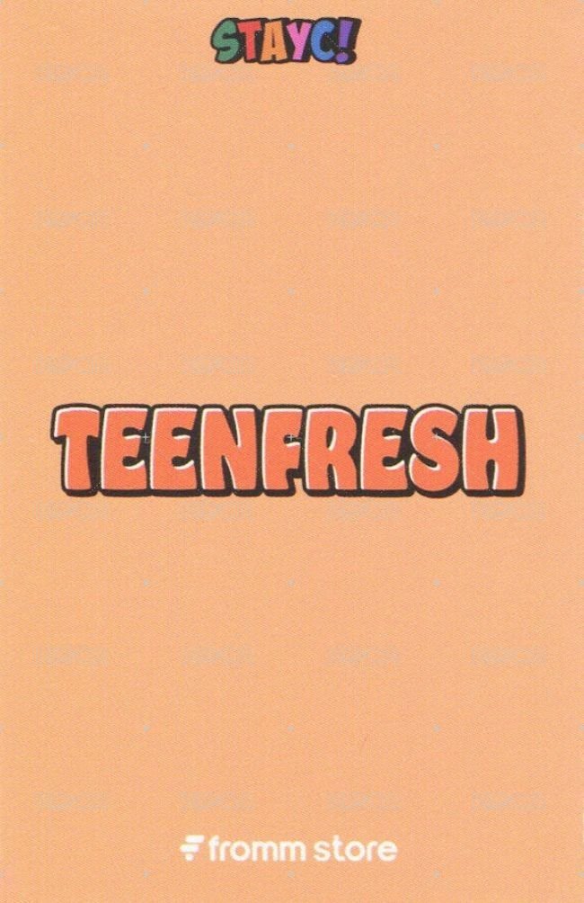 Bubble fromm 1.0 特典卡 校服珉 背面