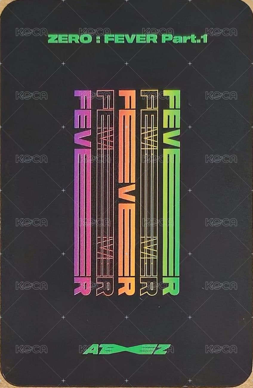 FEVER pt.1 sw 新那拉 簽售卡  背面