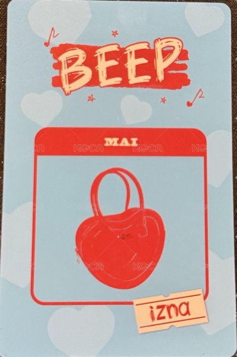 BEEP 專輯卡 BEEP單曲專專卡 背面