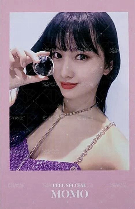 Feel Special 專輯卡 粉框桃 正面