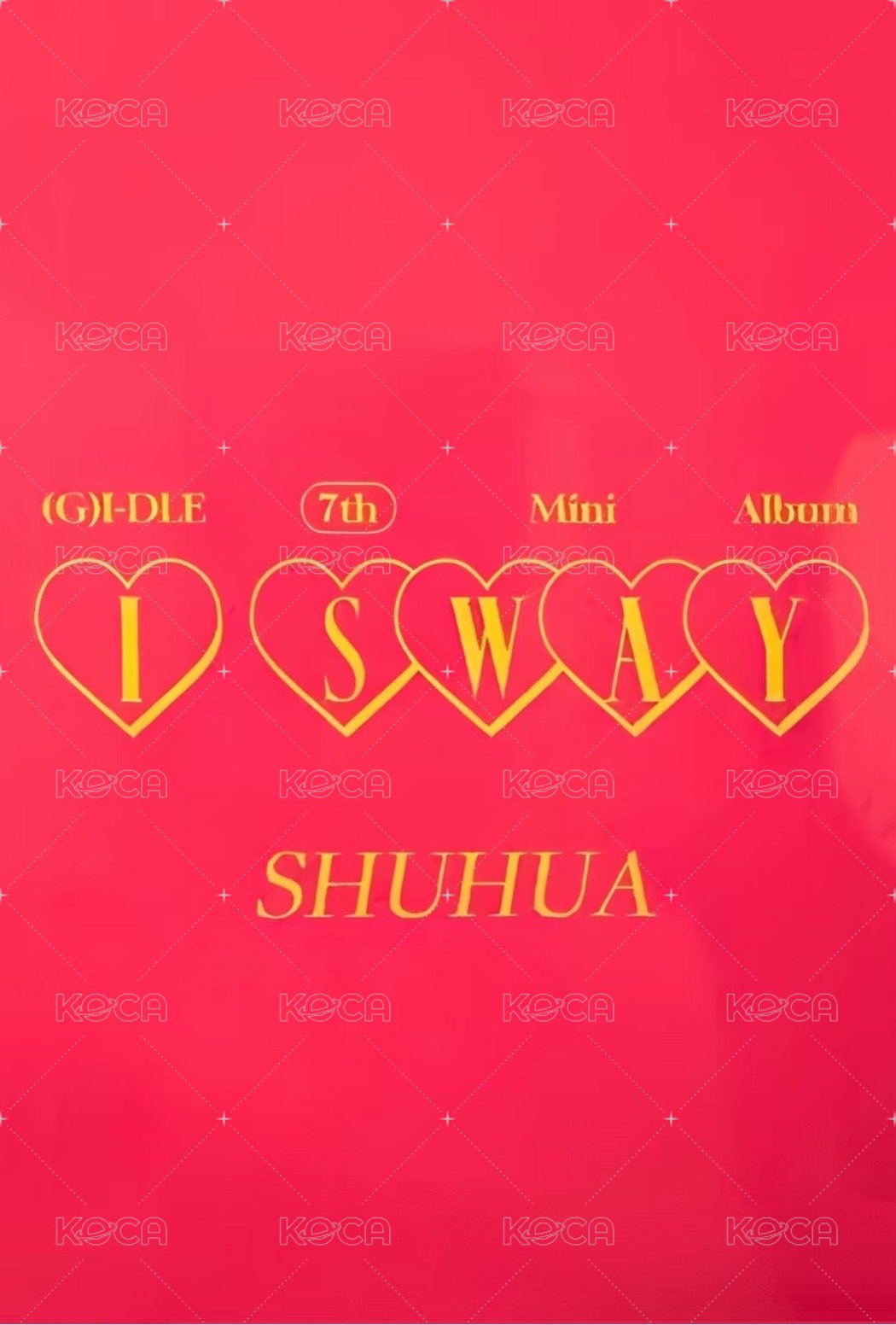 I SWAY 打歌卡 kbs打歌 背面