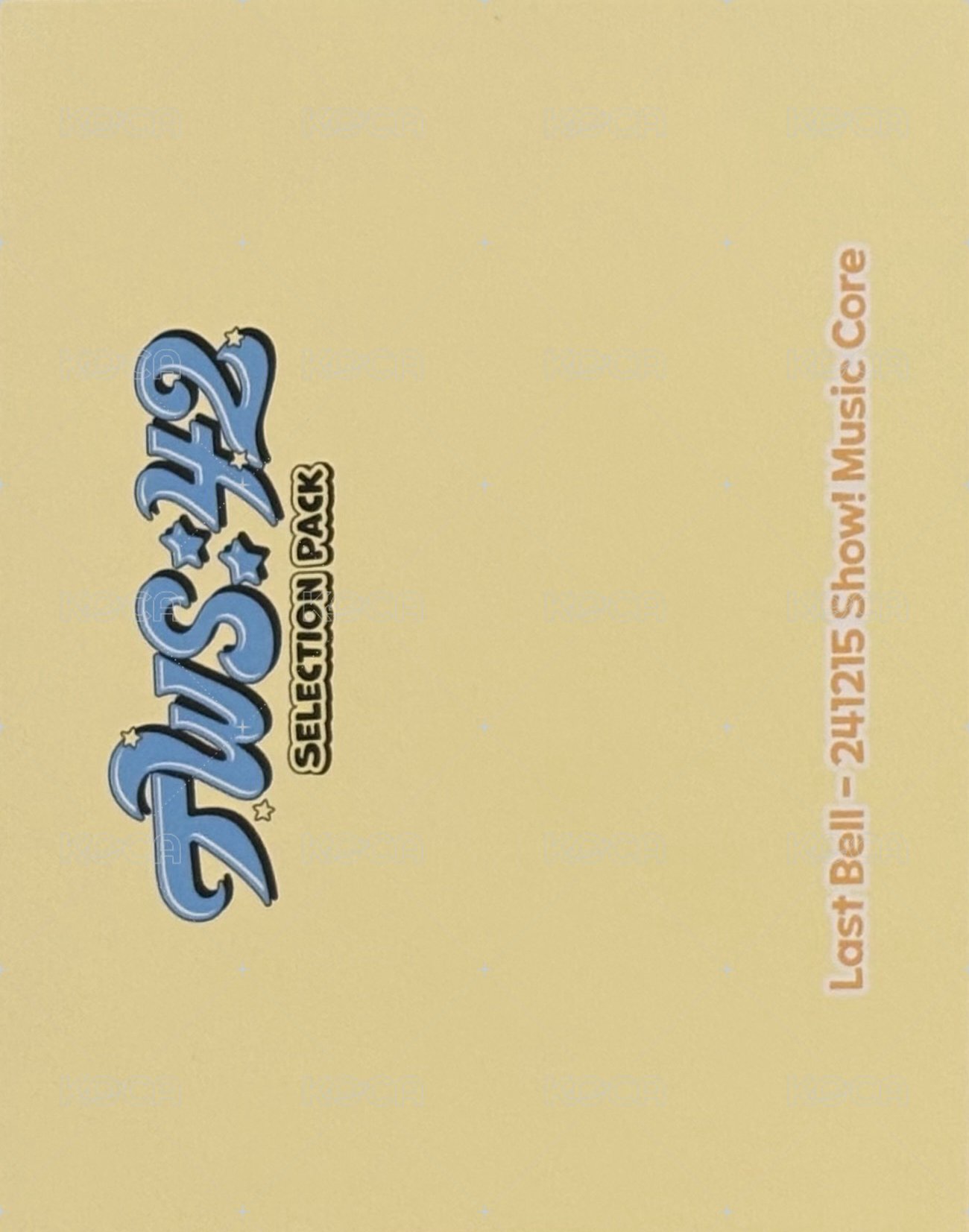 TWS:42 Selection Pack 周邊卡 團卡 背面