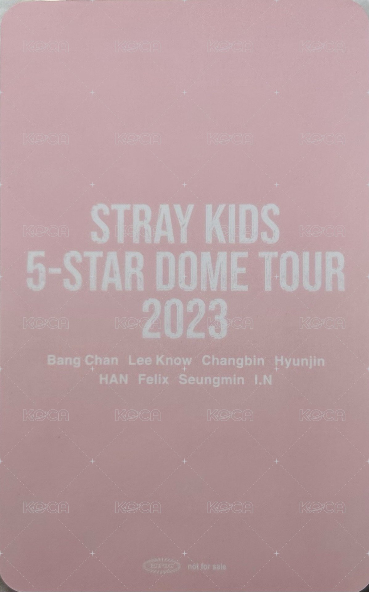 1st 日本巨蛋巡迴 入場卡 / 場限卡 東京 10/28 背面