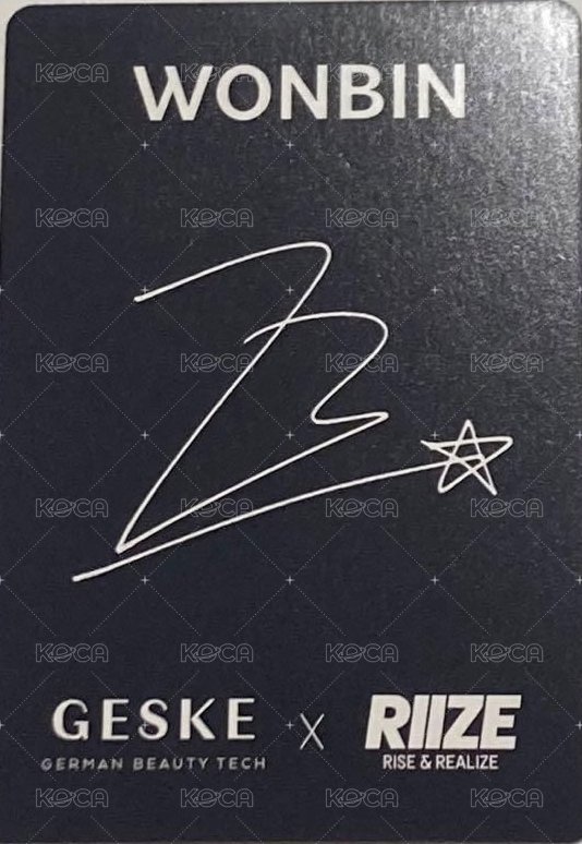 GESKE 代言卡  背面