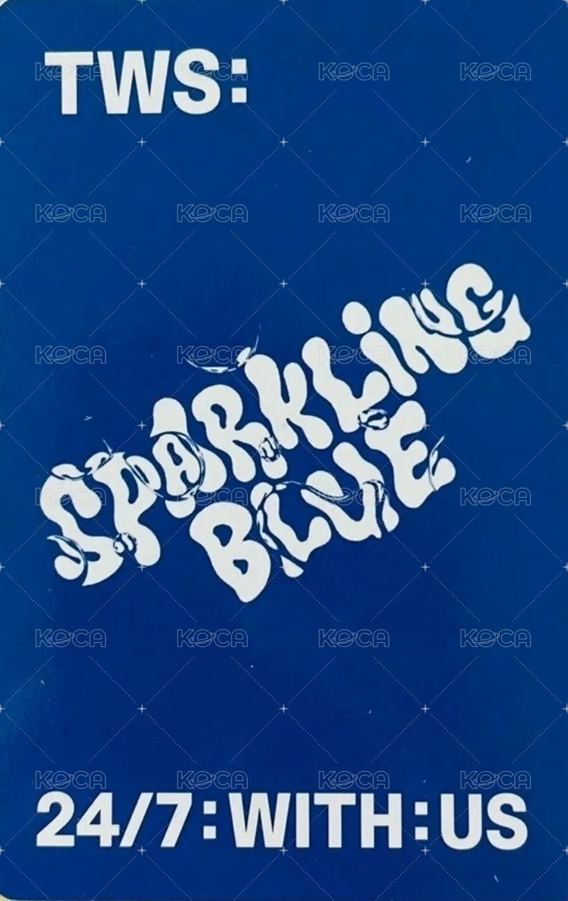 Sparkling Blue 專輯卡 Sparkling ver. 背面