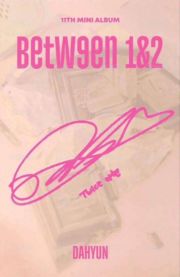 BETWEEN 1&2 專輯卡  背面