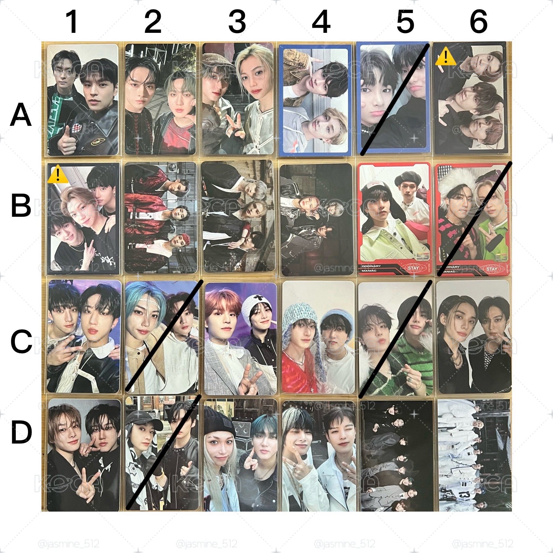 Stray Kids 雙人、多人、團體小卡