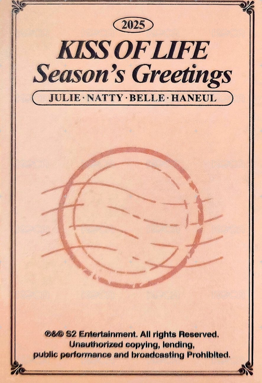 2025 Season’s Greetings 年曆卡  背面