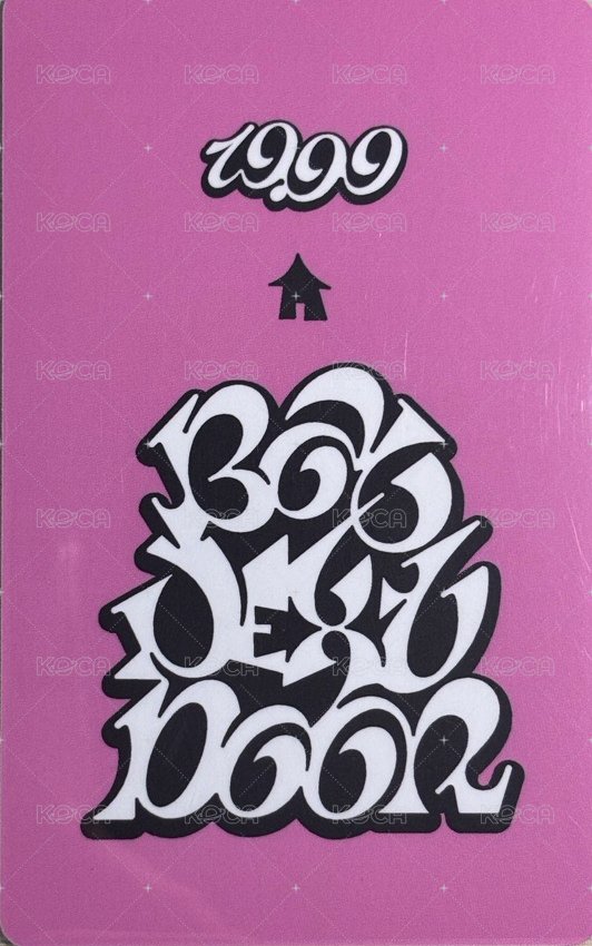 19.99 kkt 預售 特典卡  背面