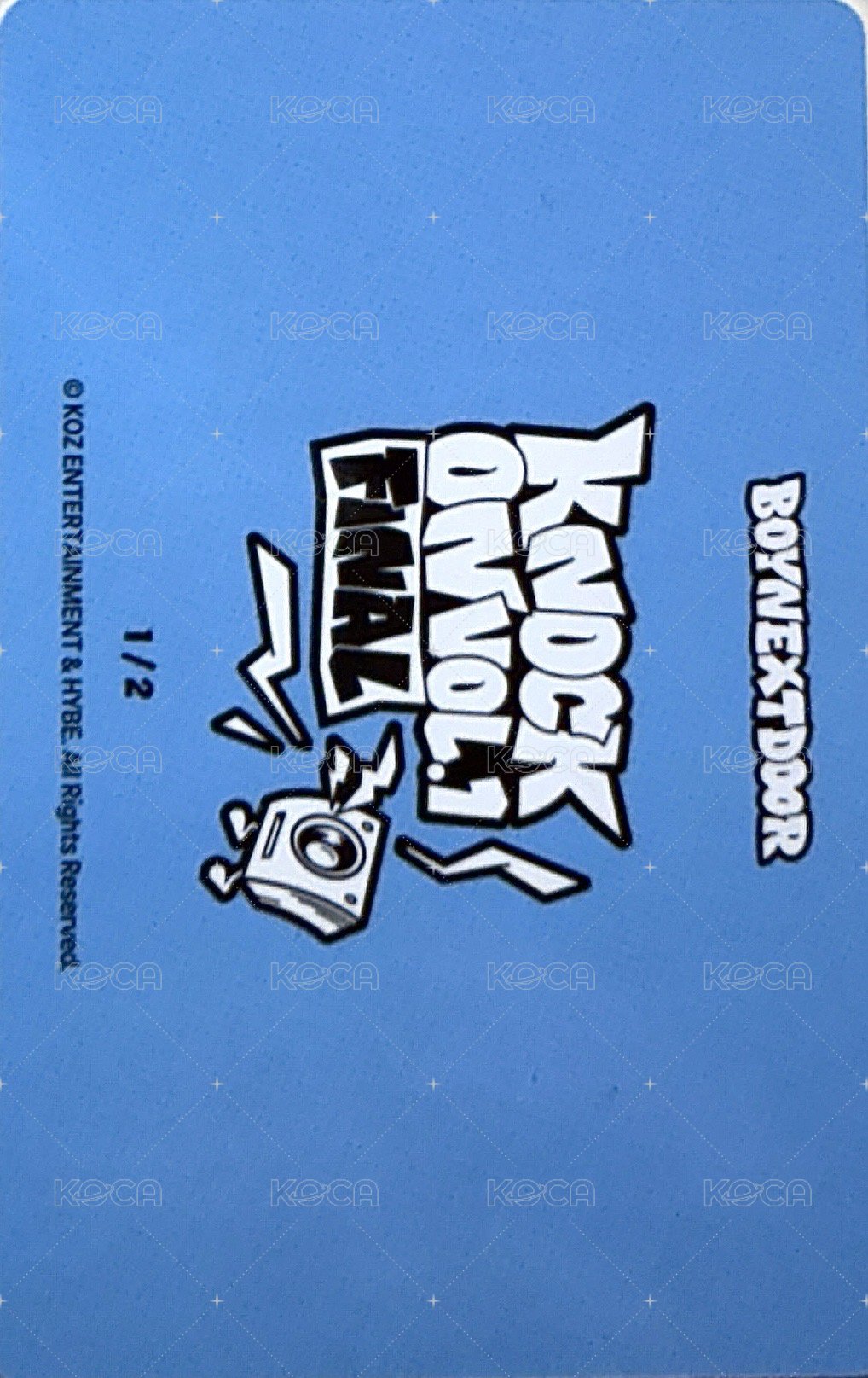 Knock On 巡迴 隨機卡 FINAL 場周 團卡 1/2 背面