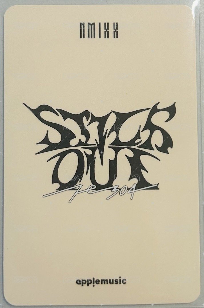 STICK OUT am 簽售卡 懟臉莉 背面