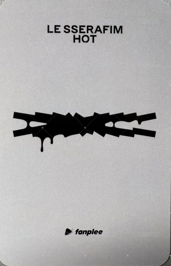 HOT fp 簽售卡  背面