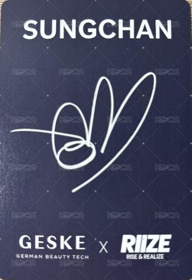 GESKE 代言卡  背面