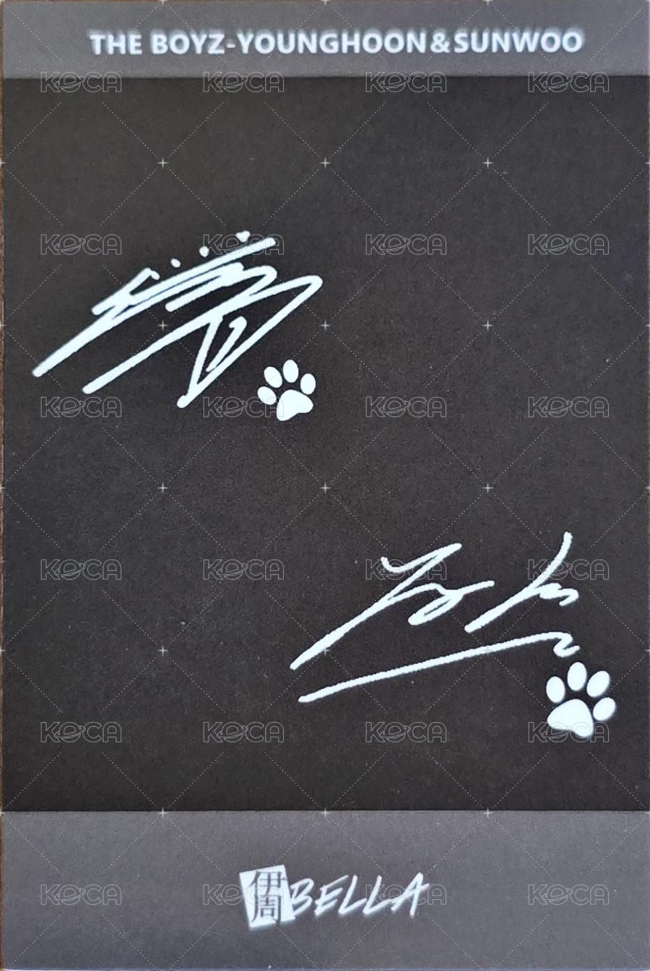 雜誌卡 伊周 背面