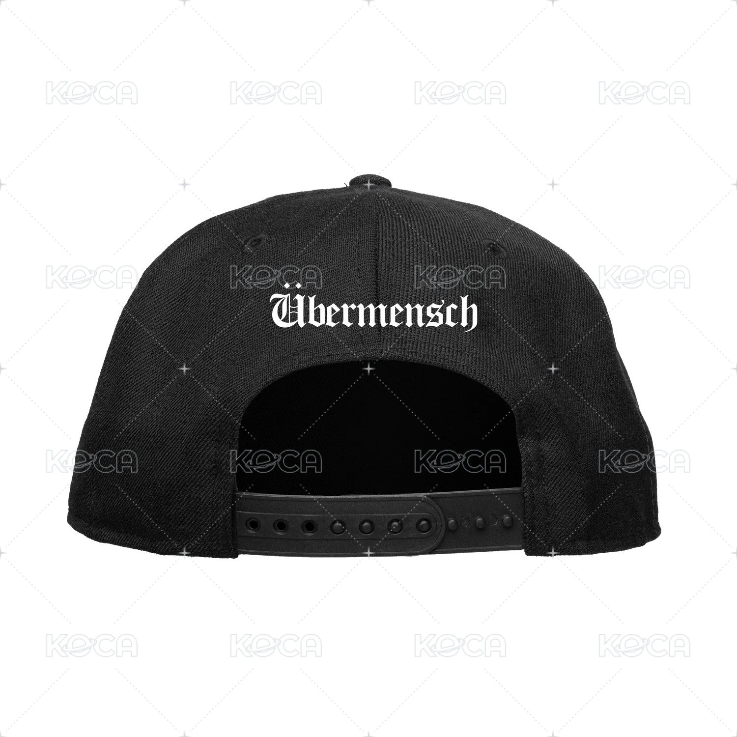 ÜBERMENSCH STRUCTURED SNAPBACK HAT (BLACK)