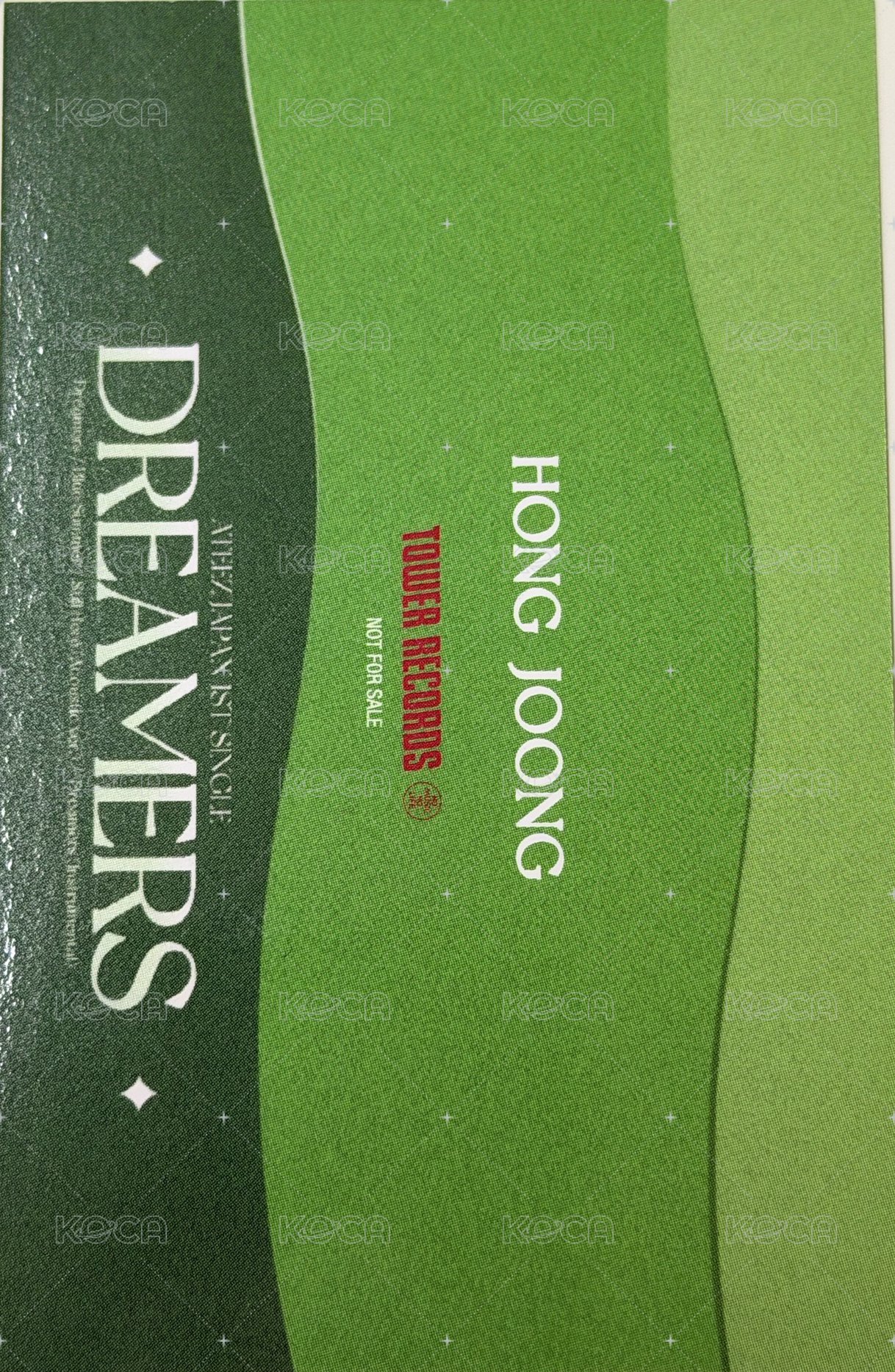 DREAMERS 滿額卡 5000円 背面