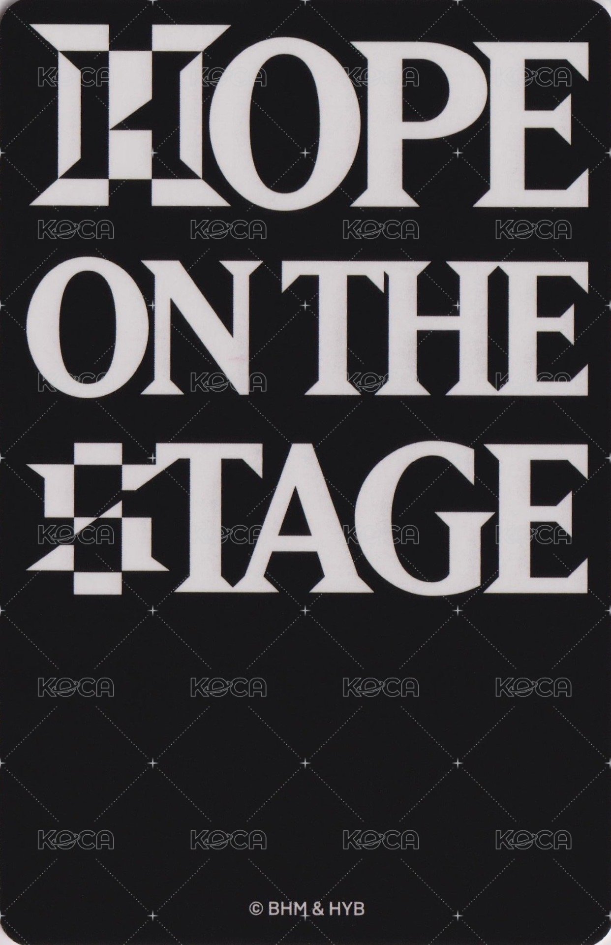 HOTS Tour 日咖 周邊卡 卡套卡 背面