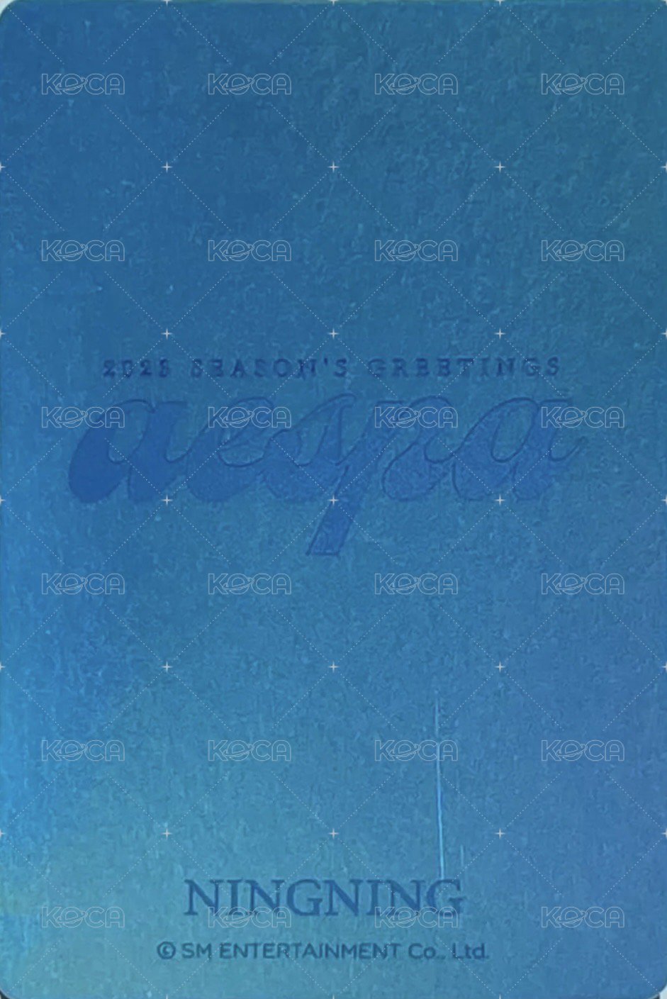 23年曆 yzy 特典卡 閃卡寧 背面