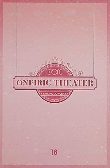 2020 線上演唱會 隨機卡 16 背面