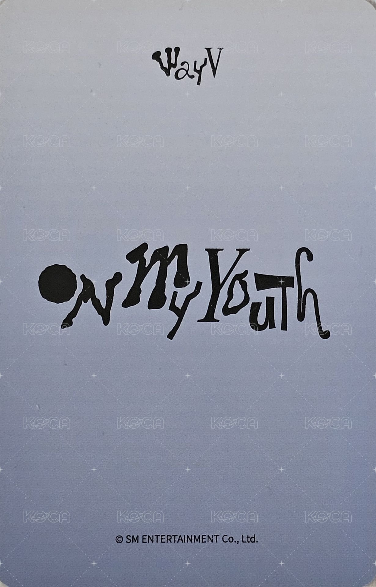 On My Youth 遺憾效應 k4 特典卡 OMY 特典 背面