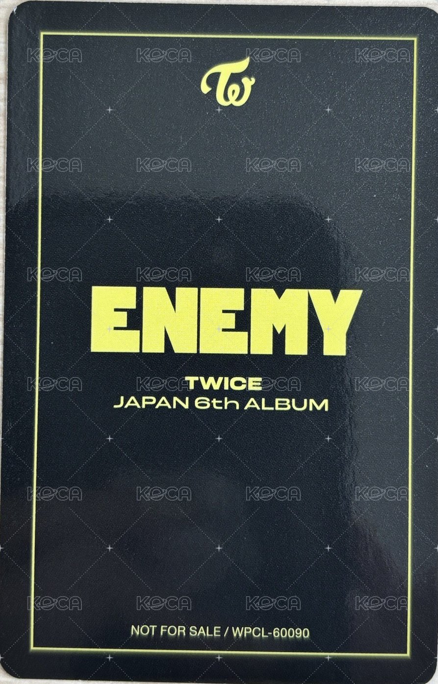 ENEMY 專輯卡 ONCE JAPAN ONLY 會員限定盤 MOMO 背面