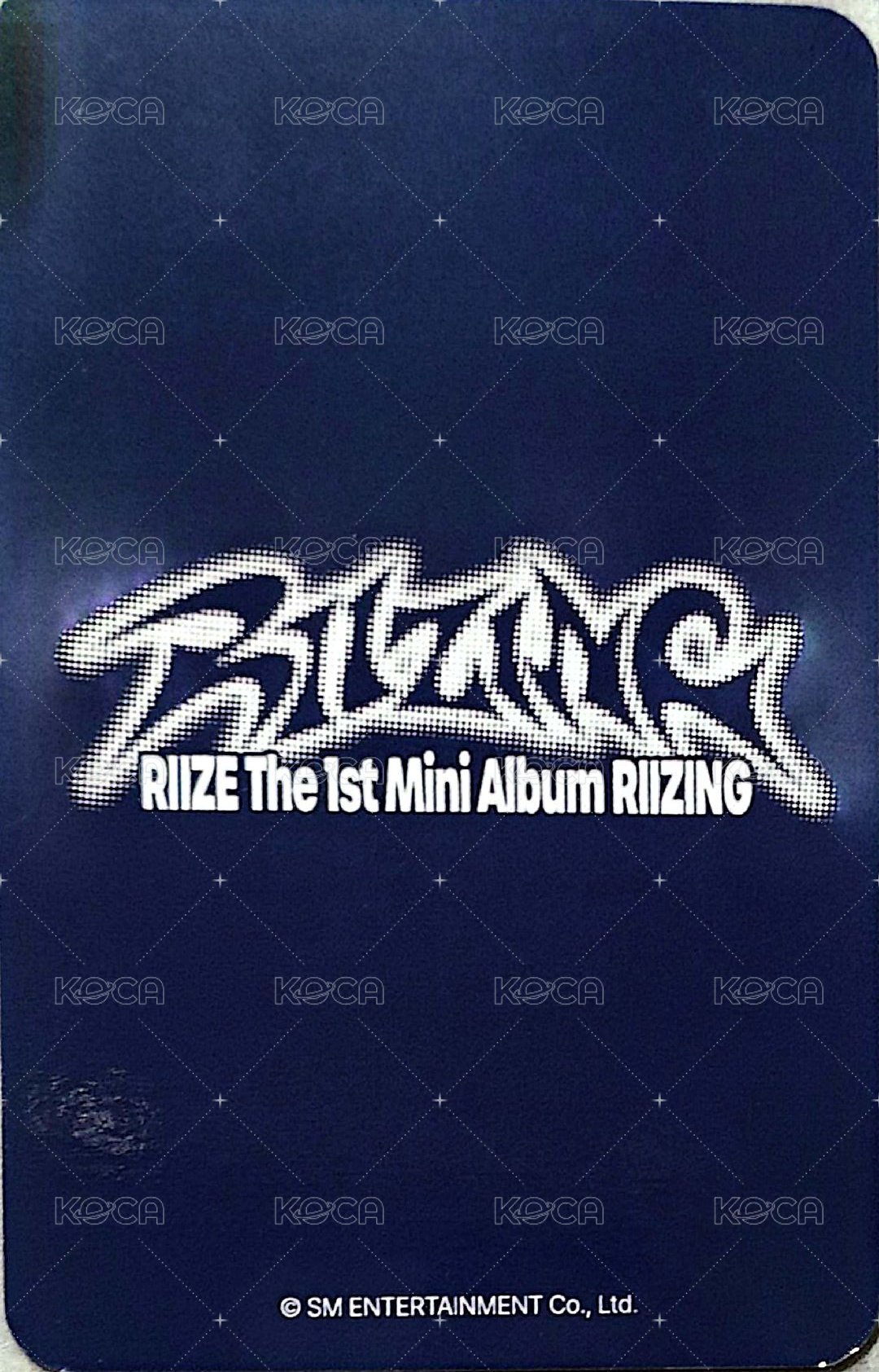 RIIZING el 3.0 簽售卡  背面