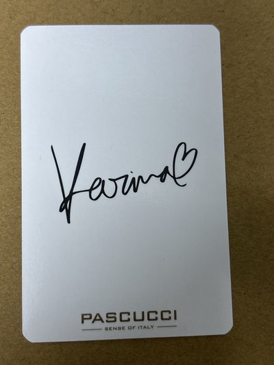 （瑕）aespa Karina 柚子 代言卡 柚 pascucci帕斯庫奇咖啡