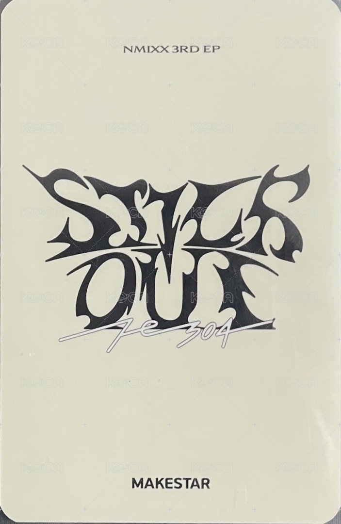 STICK OUT ms 線下 10.0 簽售卡 狗耳嫄 背面