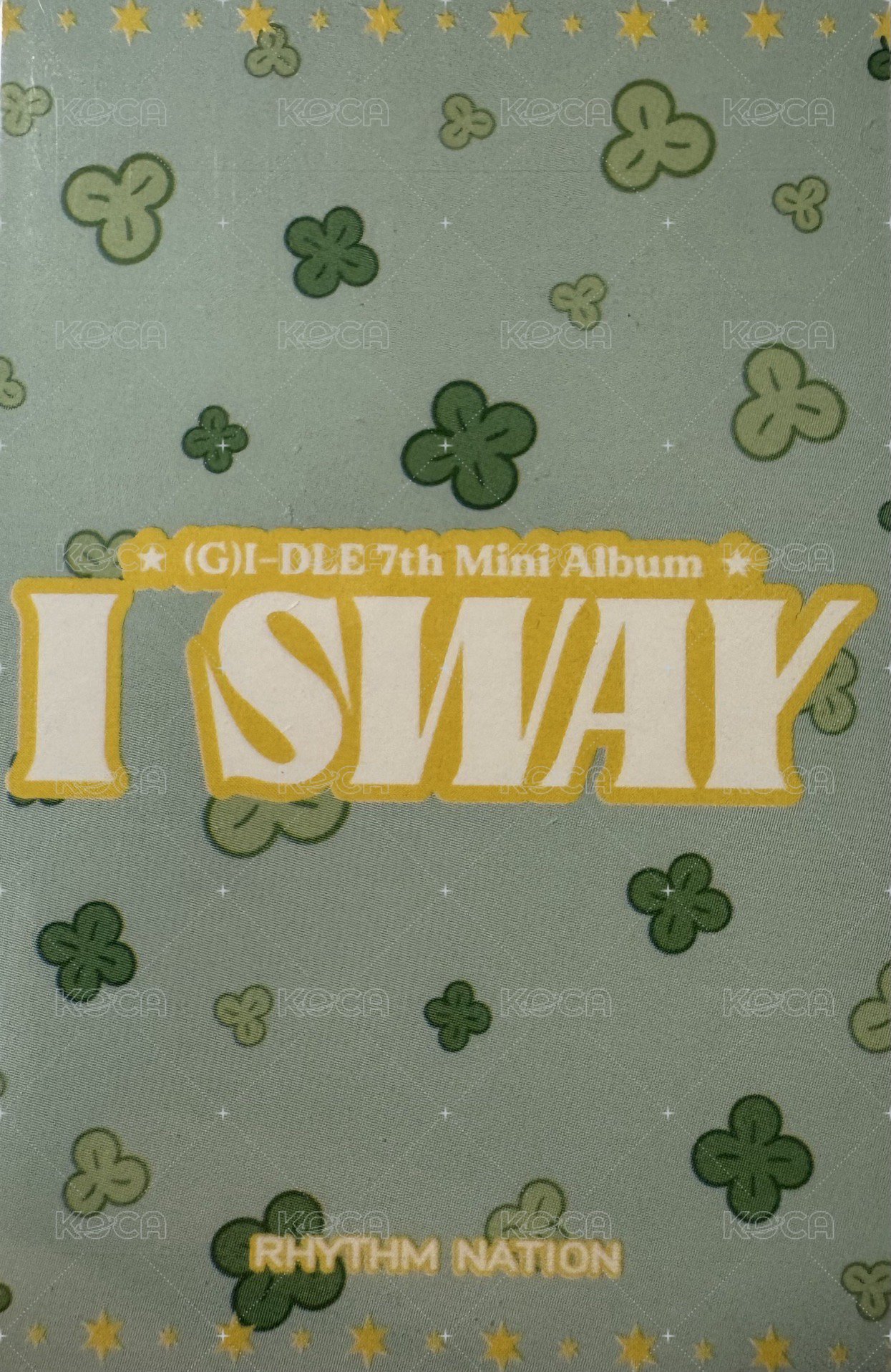 I SWAY rn 幸運卡  背面