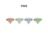 RIGHT HERE 日咖 徽章 別針