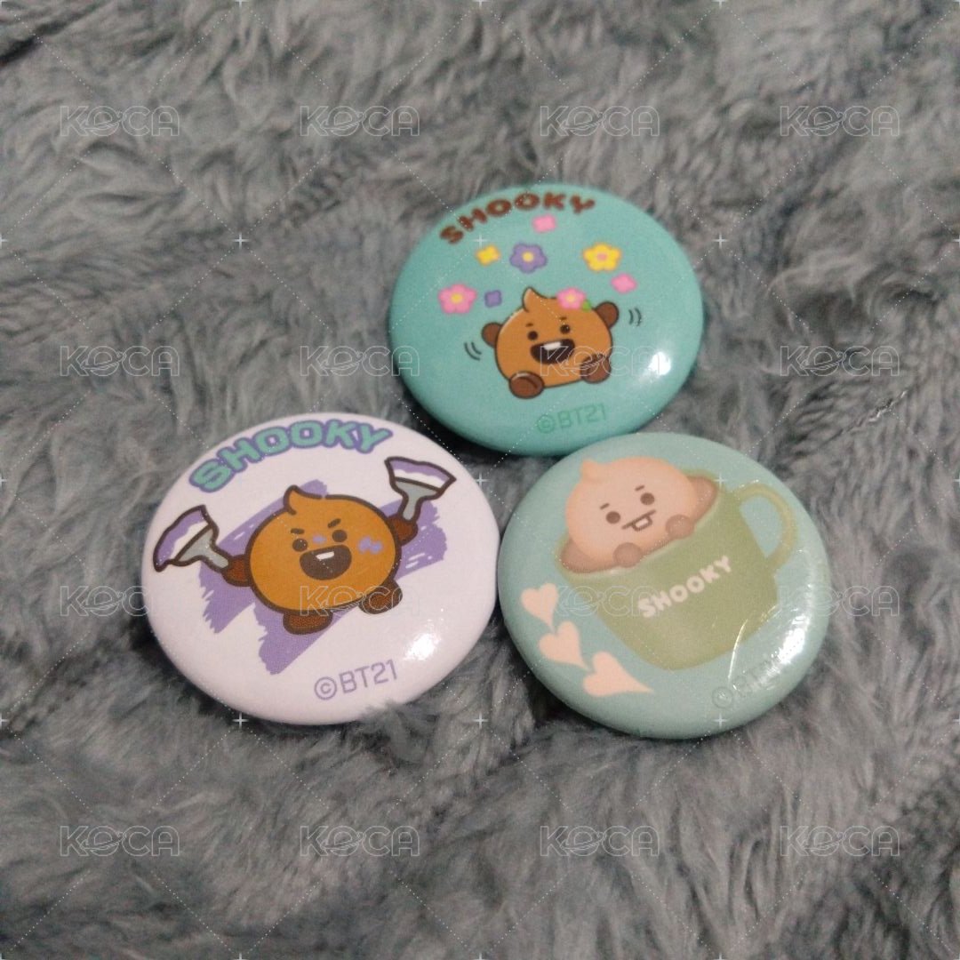 shooky 徽章三個
