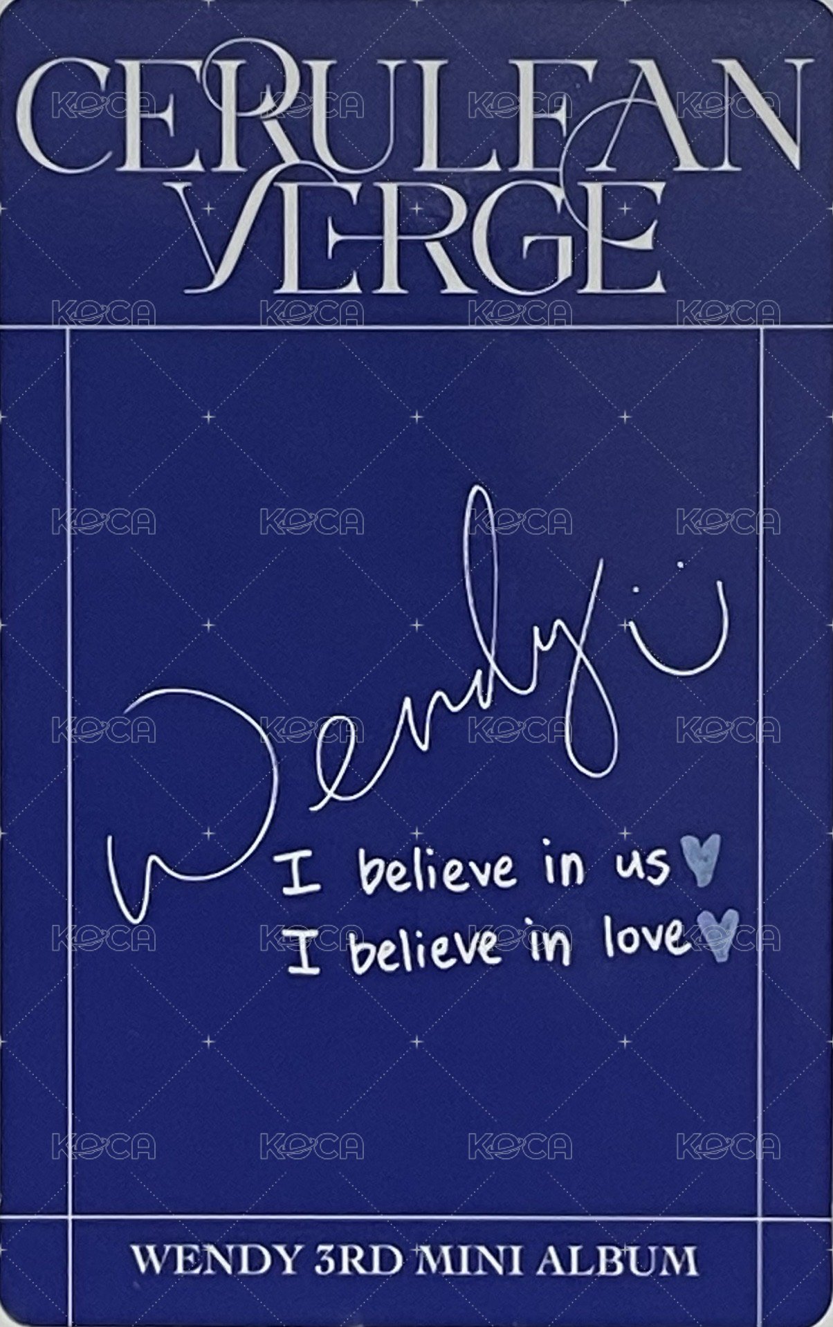 Cerulean Verge 專輯卡 Digipack A版 背面