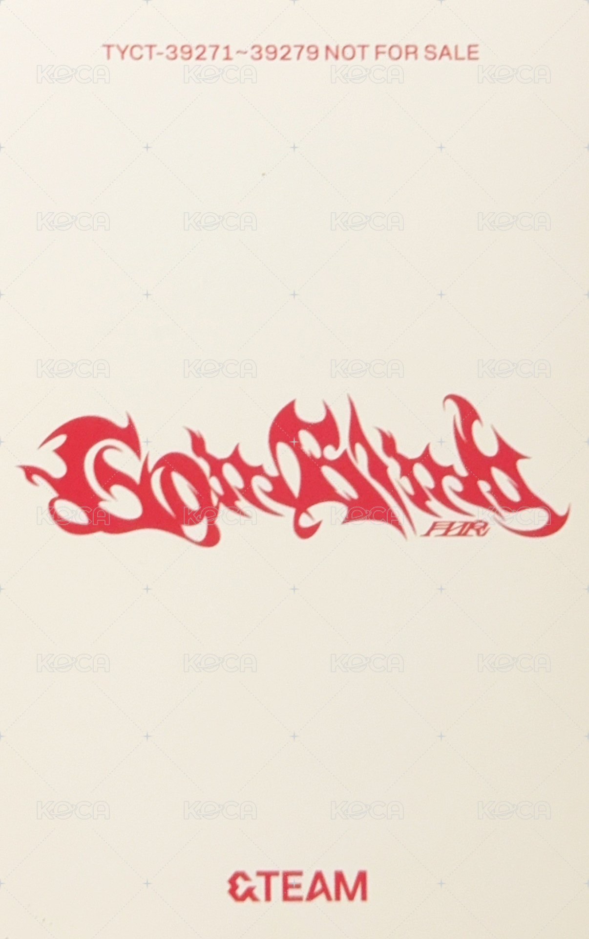 Go in Blind (月狼) 專輯卡  寶寶卡 背面