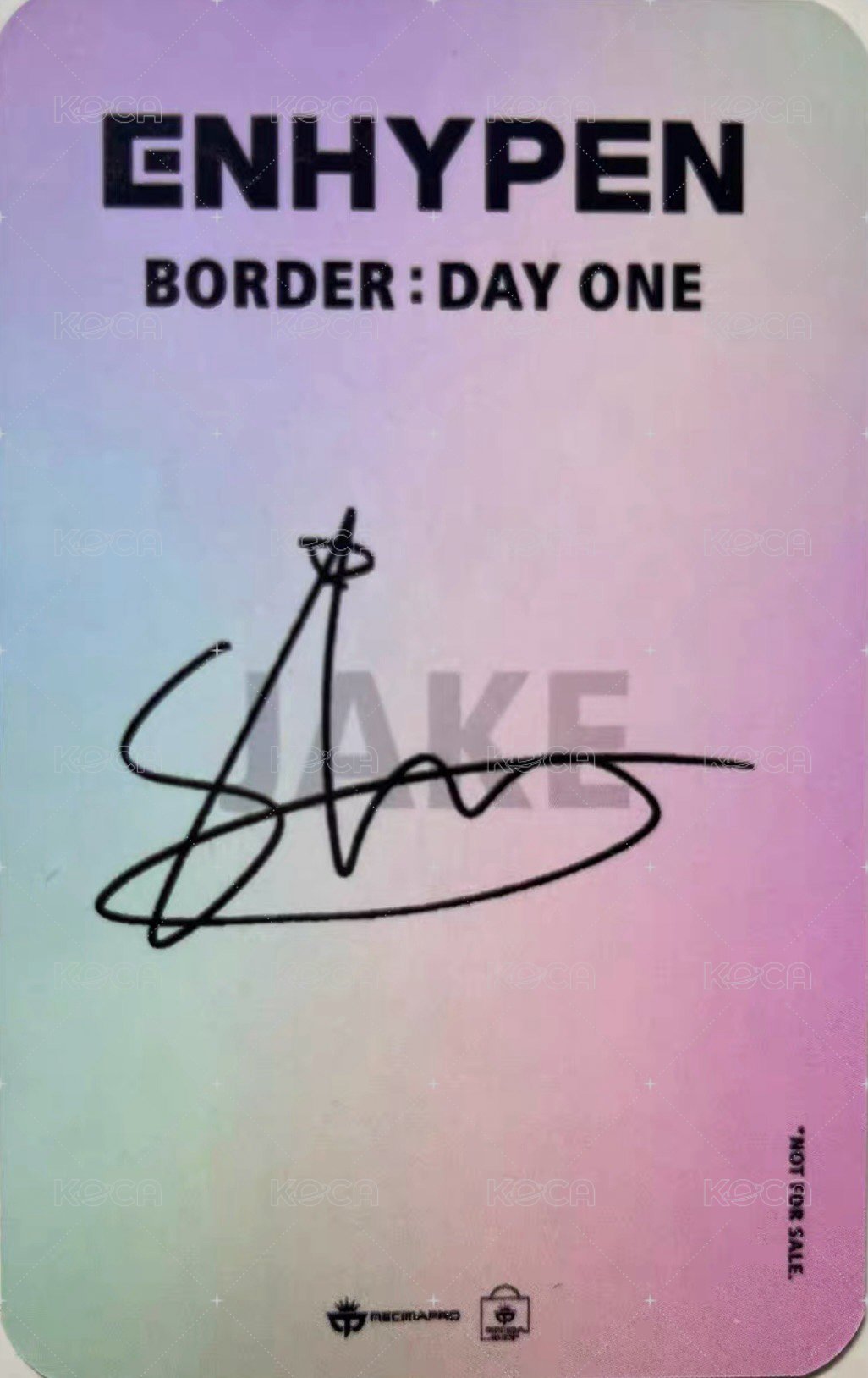 迷一 Mecima 特典卡  背面