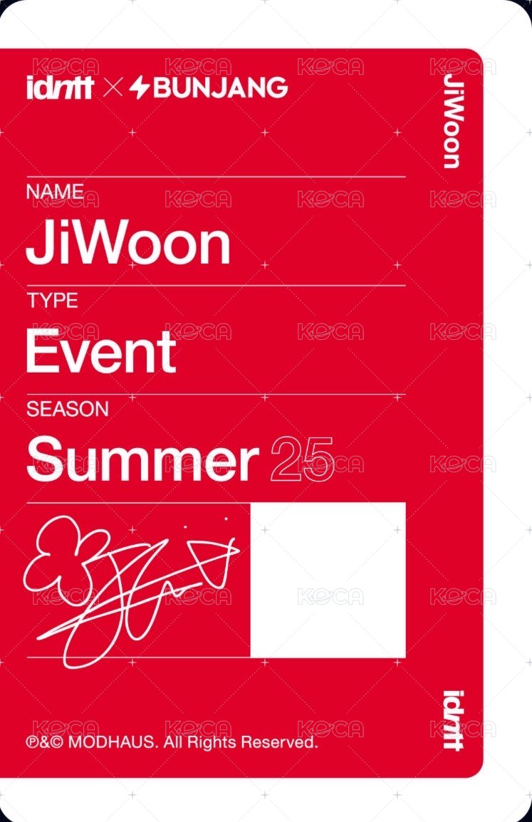 unevermet 隨機卡 JiWoon 214A 背面