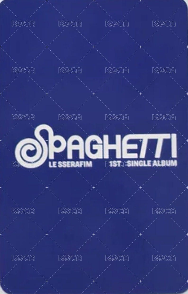 SPAGHETTI bdm 簽售卡  背面