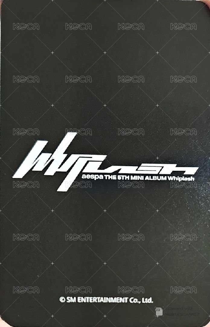 Whiplash am 特典卡 預售冬 手錶冬 背面